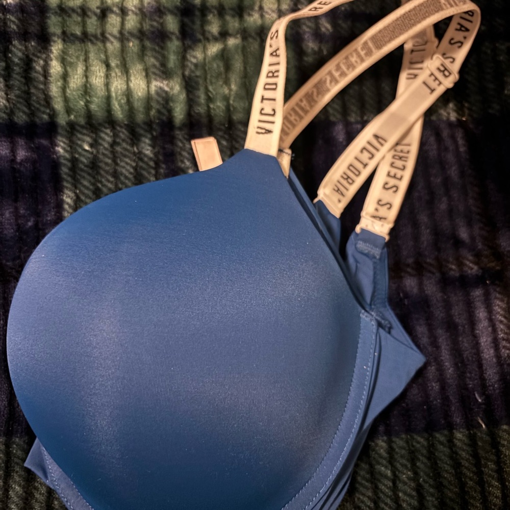 Victoria's Secret blue Bra with Logo Straps
